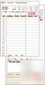 Guestcheckâ„¢ -duplicate board, carbonless tan