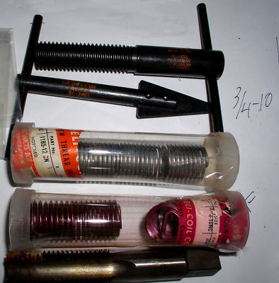 Helicoil taps, inserts, & installing tools, many sizes