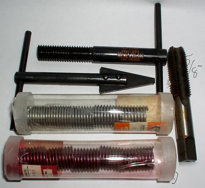 Helicoil taps, inserts, & installing tools, many sizes