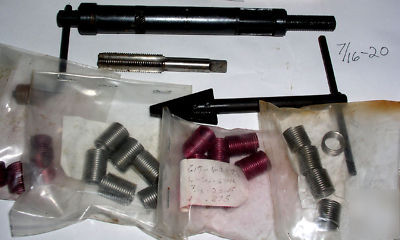 Helicoil taps, inserts, & installing tools, many sizes