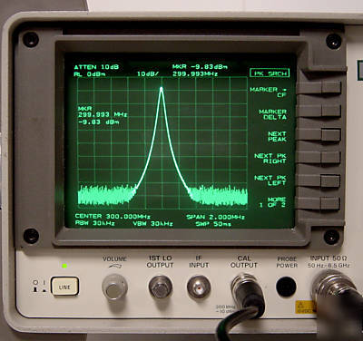 Hp 8561B spectrum analyzer - 50 hz-6.5 ghz