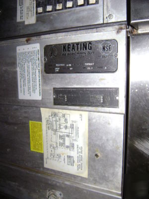 Keating electric fryer w/ dump & filtration system