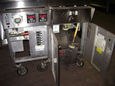 Keating electric fryer w/ dump & filtration system