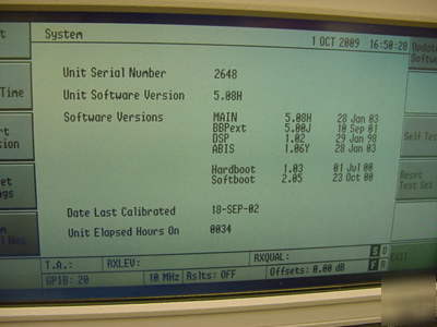 Raycal/ifr/aeroflex 6113E gsm base station tester