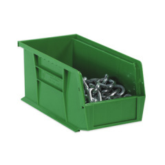 Shoplet select green plastic stack hang bin boxes 11