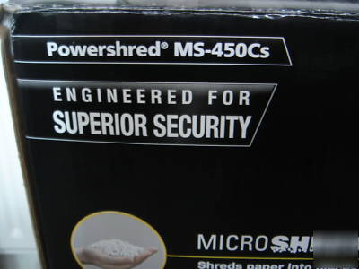 Shredder fellowes pro ms 450 cs