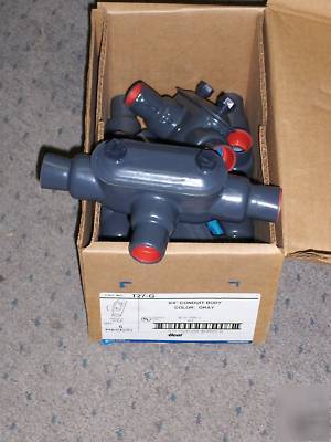 T & b ocal blue pvc coated fitting 3/4