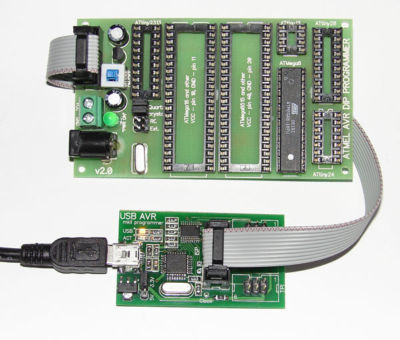 Usb avrisp mkii atmel clone +avr dip programming module