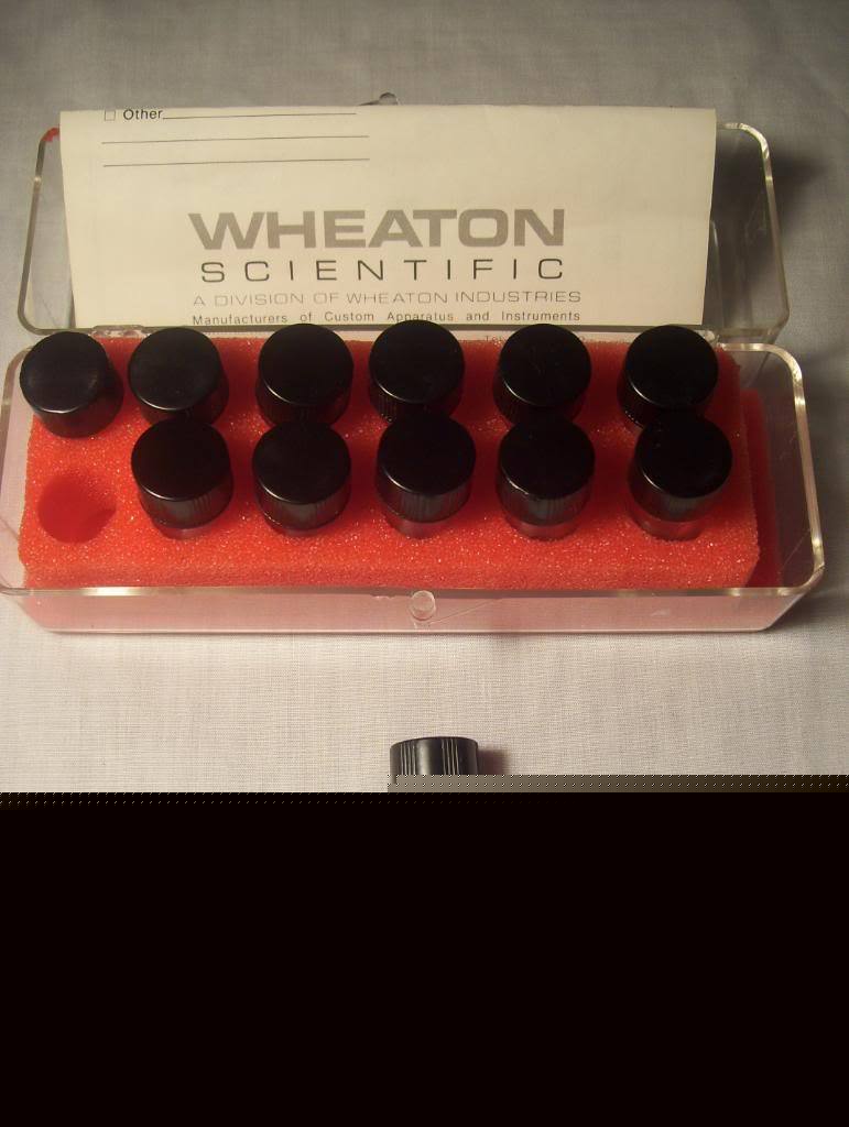 New ** ** 12 wheaton v vials, 0.3 ml vial with cap