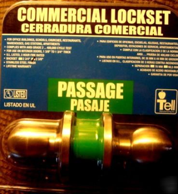 New heavy-duty commercial grade 2 passage knob lockset