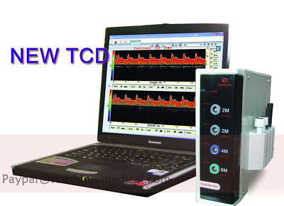 New tcd transcranial doppler system w 4MHZ+2MHZ probes 