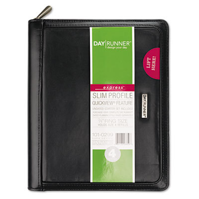 Windsor quickview organizer undated pages black