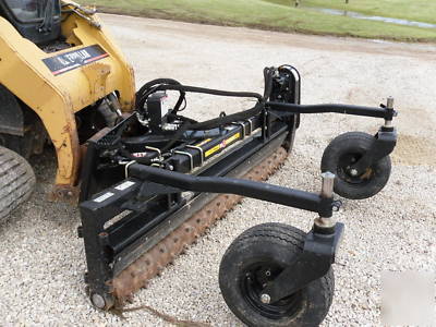 New harley power rake MX8 skidsteer 2010 excellent