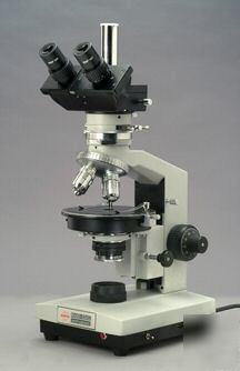New research polarizing microscope w quartz mica gypsum