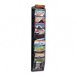 New ten-pocket mesh literature & magazine display ra...