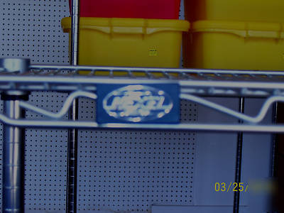 Nexel poly-z brite wire shelving 14