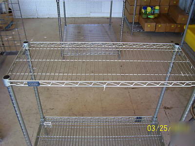 Nexel poly-z brite wire shelving 14