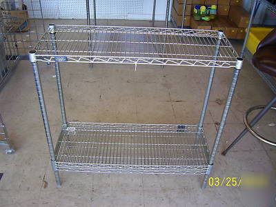 Nexel poly-z brite wire shelving 14