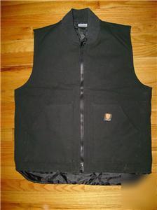 Nwt mens duck arctic work vest insulated,m,l black