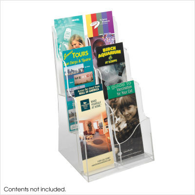 Safco products acrylic 3 pocket magazine display