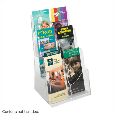 Safco products acrylic 3 pocket magazine display