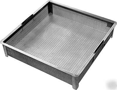 Stainless steel scrap basket for soiled dish table nsf