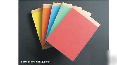 3 x A7 note pads quality mini jotter plain white paper