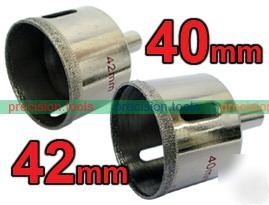 40 42MM diamond coated drill bit hole saw glass marble