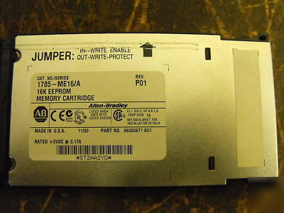 Allen bradley plc-5/20 processor module c# 1785-L20B/e 