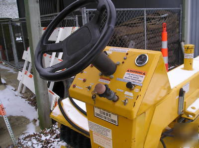 Broce power broom, towable