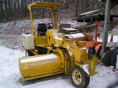 Broce power broom, towable
