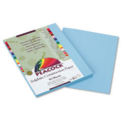 Construction paper 9X12 sky blue peacock colorburst