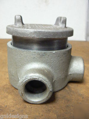 Crouse-hinds EABL26 hazardous location outlet box 3/4