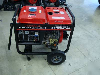 Diesel powered 5.5 kw electric remote start generator