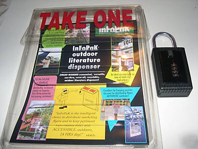 1 lock box and one flyer holder realtor real estate key