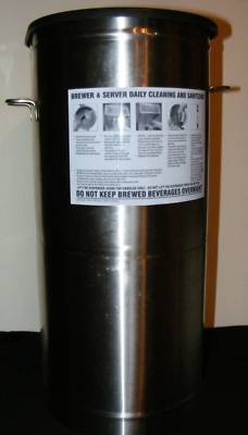 Bunn oval stainless steel tea dispenser model 30407 