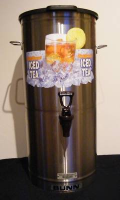Bunn oval stainless steel tea dispenser model 30407 