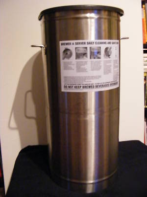 Bunn oval stainless steel tea dispenser model 30407 