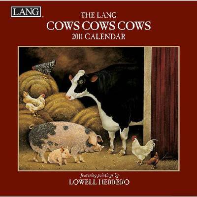 Cows cows cow lowell herrero 2011 mini wall calendar lg