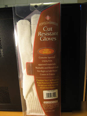 Forschner cut resistant glove knife shield nip large
