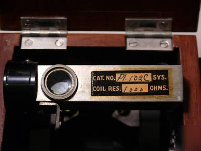Leeds & northrup galvanometer - oklahoma state univ.