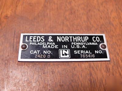 Leeds & northrup galvanometer - oklahoma state univ.
