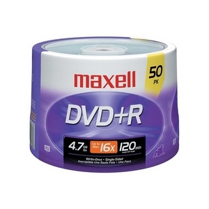 Maxell 639013 -maxell dvd+r 16X 50PK 
