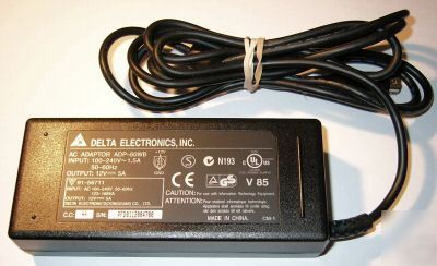 New 12V 5A regulated power supply - delta adp-60WB - 