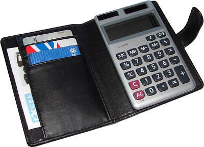 New cell, pda or calc. holder w/ buss/credit card slots