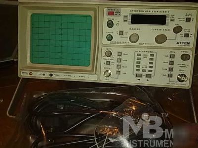 New rf spectrum analyzer tracking generator + audio o/p