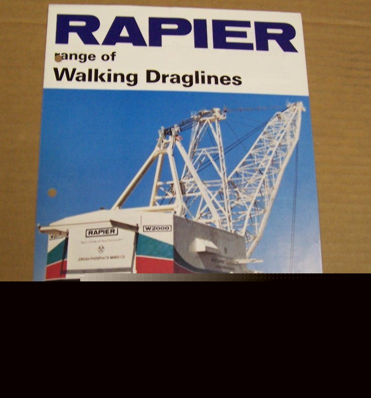 Rapier 1983 walking dragline sales brochure