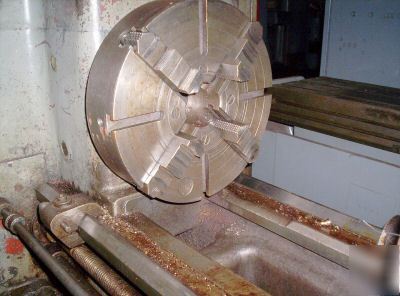 Sidney 22 x 52 geared head engine lathe w/ 4 jaw chuck