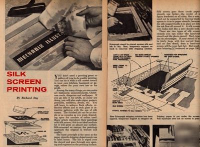 Silk screen printer how to build plans printing print