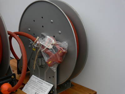 Strahman spring rewind hose (hannay) reels/spray nozzle